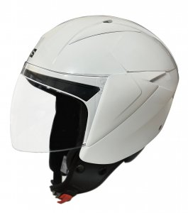 RMS YARIM SILVER KASK - PARLAK BEYAZ